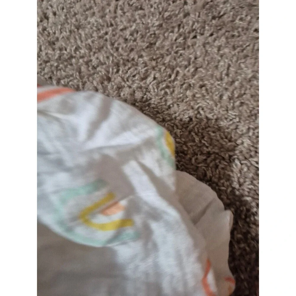 Loulou Lollipop fitted Crib Sheet - Pastel Rainbow